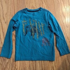 3 for $10 Bundle Sale! Tea Collection boys' long-sleeve blue bear t-shirt size 8